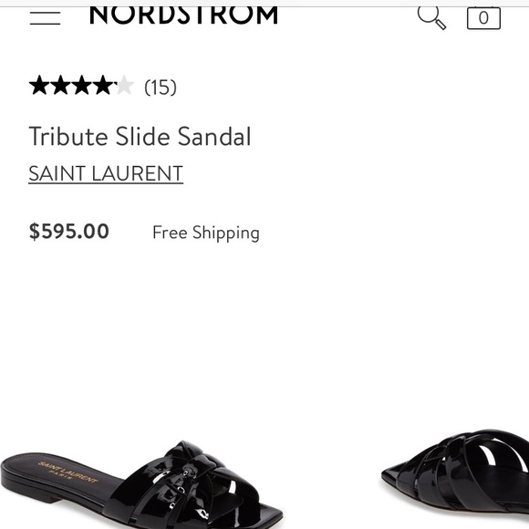♦️SOLD♦️ Yves Saint Laurent Tribute Slide Sandal - Picture 7 of 7